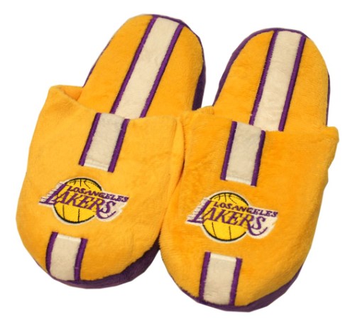 Los Angeles Lakers Slipper Youth 8 16 Size 7 8 Stripe (1 Pair) XL