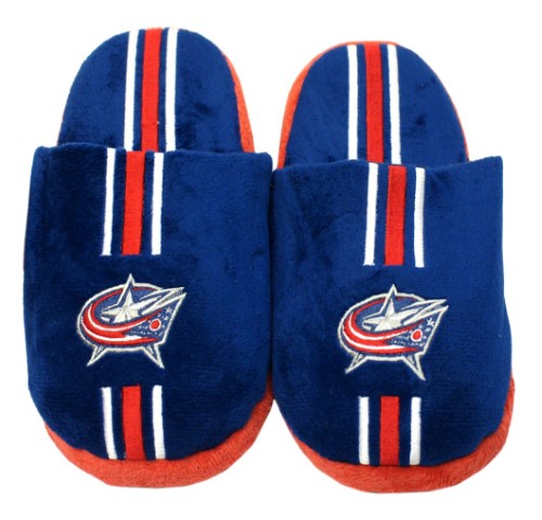 Columbus Blue Jackets Slipper Youth 8 16 Size 3 4 Stripe (1 Pair) M