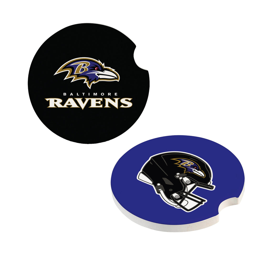 Baltimore Ravens Car Coaster Set 2 Pack Periodic Restock