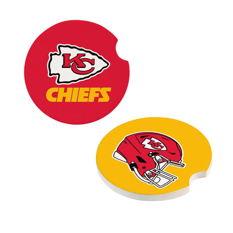 Kansas City Chiefs Car Coaster Set 2 Pack Periodic Restock