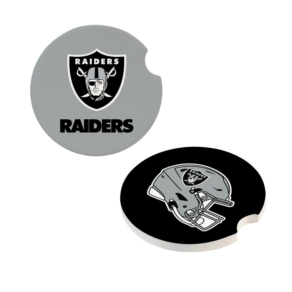Las Vegas Raiders Car Coaster Set 2 Pack Periodic Restock