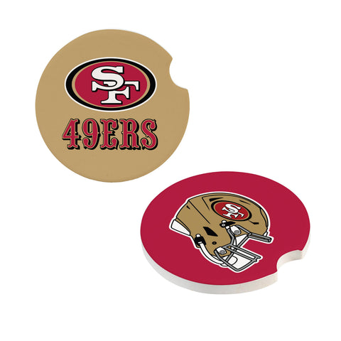 San Francisco 49ers Car Coaster Set 2 Pack Periodic Restock