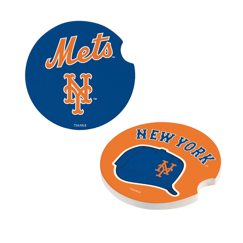 New York Mets Car Coaster Set 2 Pack Periodic Restock