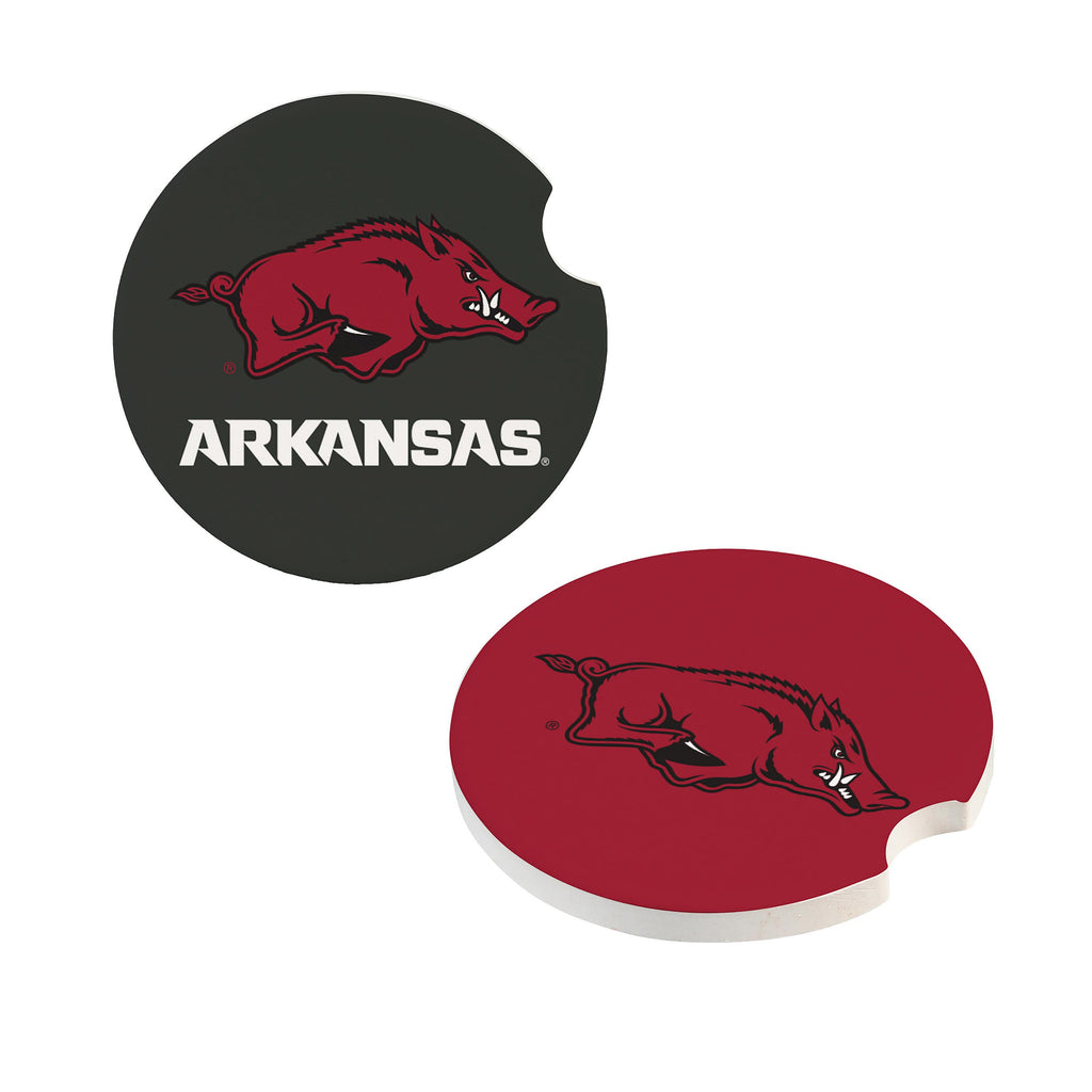 Arkansas Razorbacks Car Coaster Set 2 Pack Periodic Restock