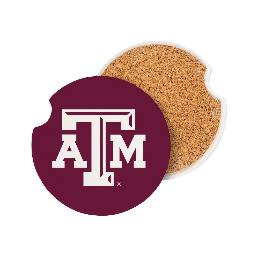Texas A&M Aggies Car Coaster Set 2 Pack Periodic Restock