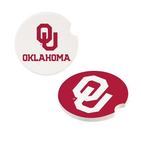 Oklahoma Sooners Car Coaster Set 2 Pack Periodic Restock
