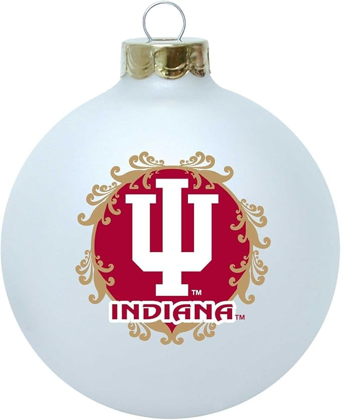 Indiana Hoosiers Ornament Large Glass Ball Special Order