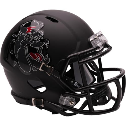 Fresno State Bulldogs Helmet Riddell Replica Mini Speed Style Black Bulldog