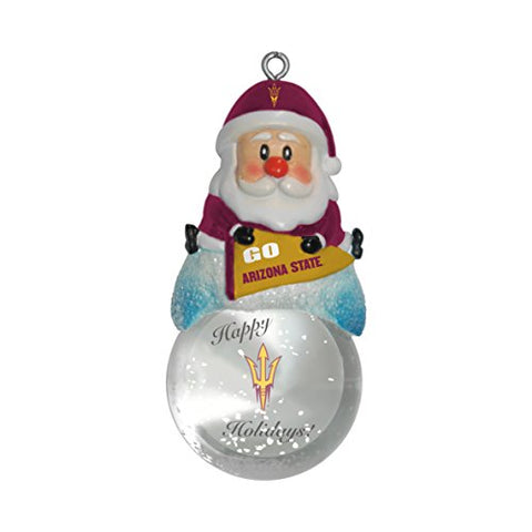 Arizona State Sun Devils Ornament Santa Snow Globe