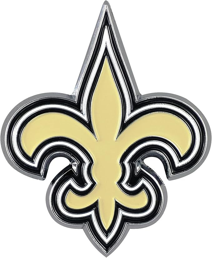 New Orleans Saints Auto Emblem Premium Metal Chrome Color