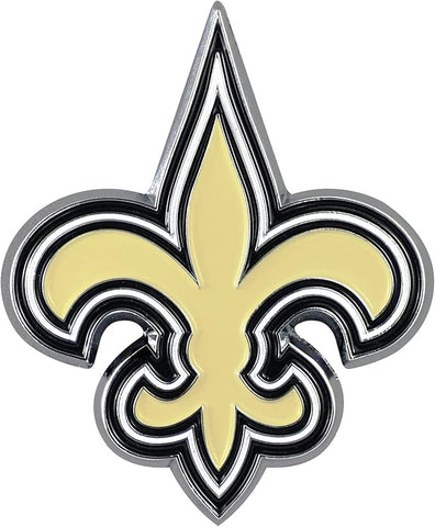 New Orleans Saints Auto Emblem Premium Metal Chrome Color