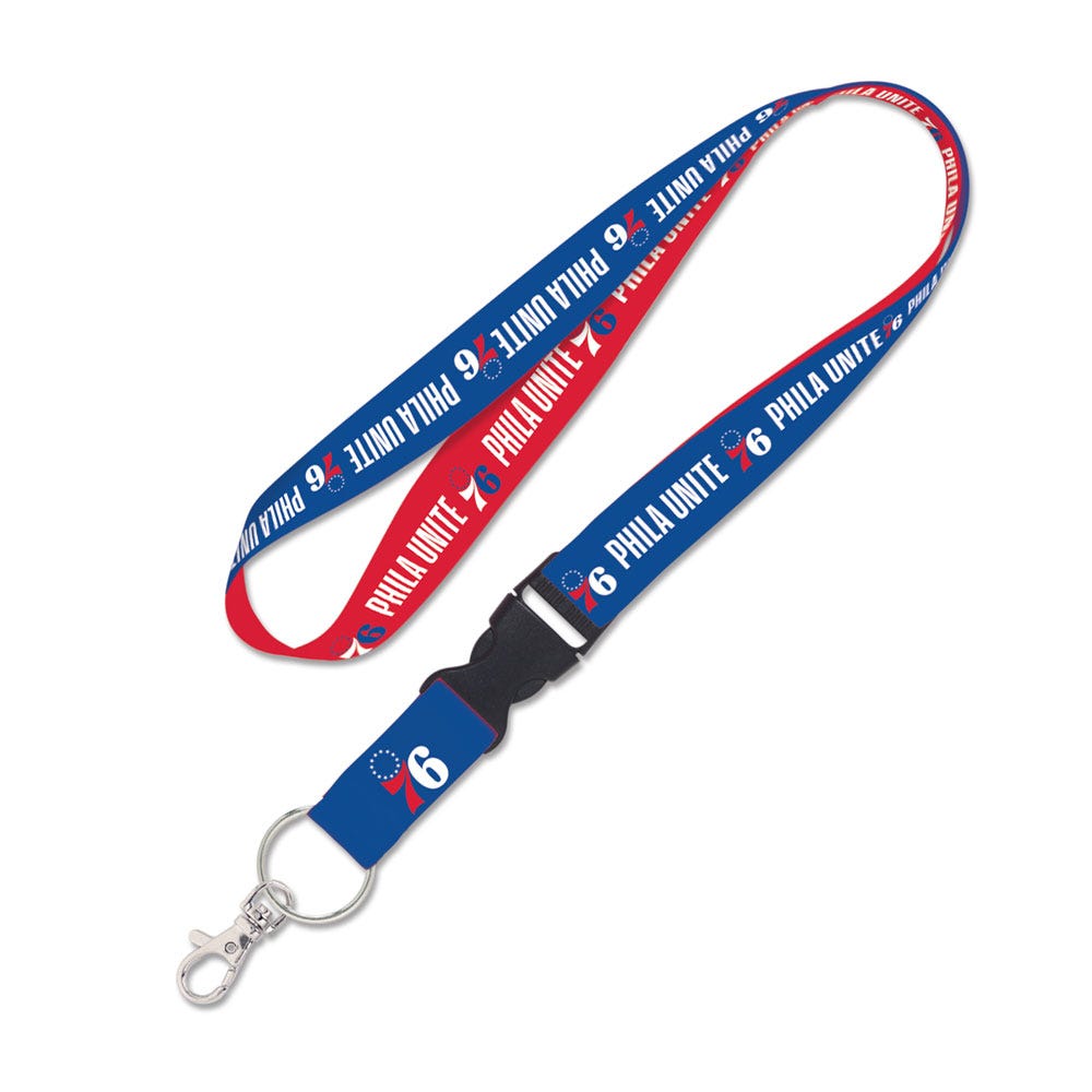 Philadelphia 76ers Lanyard with Detachable Buckle Slogan Design Special Order