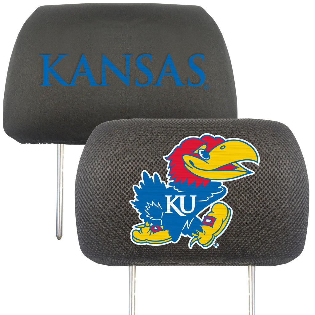 Kansas Jayhawks Head Rest Covers Periodic Restock