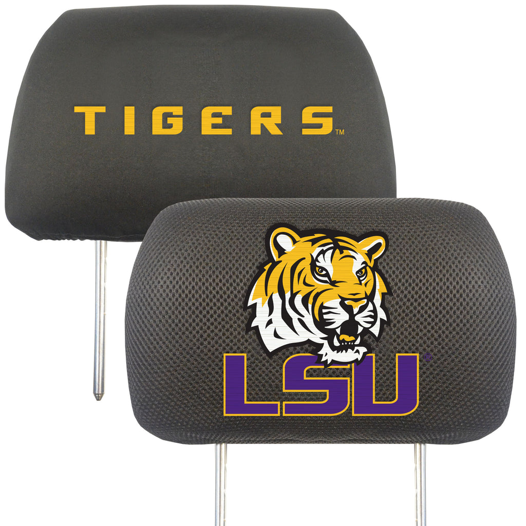 LSU Tigers Head Rest Covers Periodic Restock