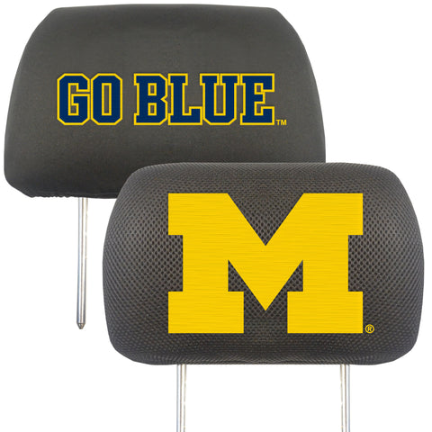 Michigan Wolverines Head Rest Covers Periodic Restock