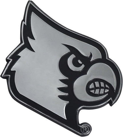 Louisville Cardinals Auto Emblem Premium Metal Chrome