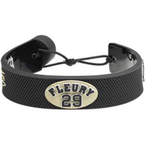 Pittsburgh Penguins Bracelet Team Color Jersey Marc Andre Fleury Design CO