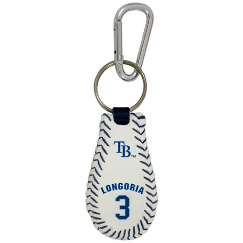 Tampa Bay Rays Keychain Classic Baseball Evan Longoria CO