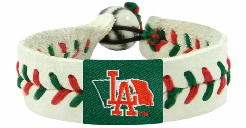 Los Angeles Dodgers Mexican Flag Baseball Bracelet Special Order