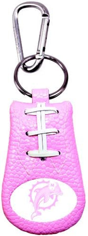 Miami Dolphins Keychain Pink Football CO
