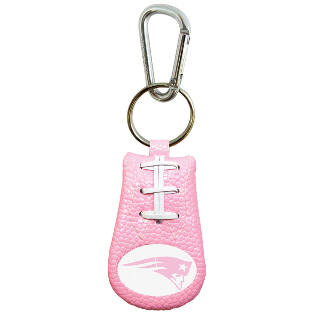 New England Patriots Keychain Pink Football CO