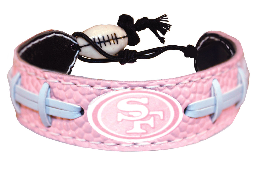 San Francisco 49ers Bracelet Pink Football CO
