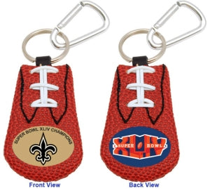 New Orleans Saints Keychain Classic Football Super Bowl 44 Champs CO