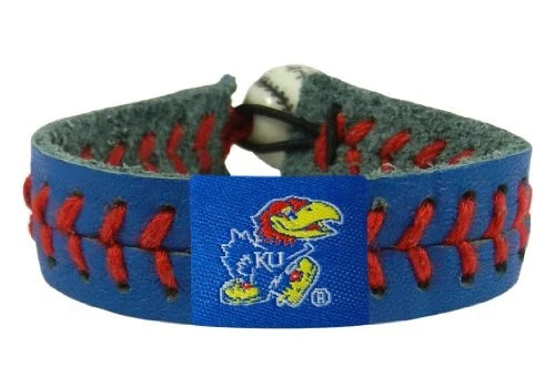 Kansas Jayhawks Team Color Baseball Bracelet