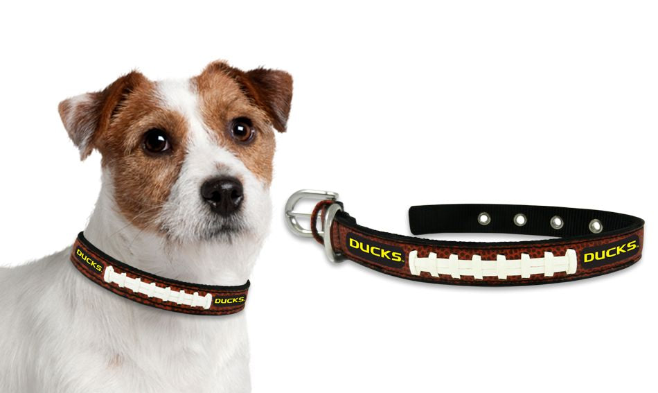 Oregon Ducks Pet Collar Leather Size Small CO