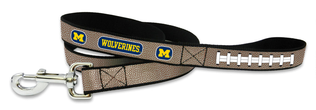 Michigan Wolverines Reflective Football Leash S