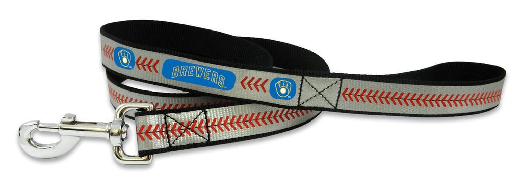 Milwaukee Brewers Retro Reflective Baseball Leash S