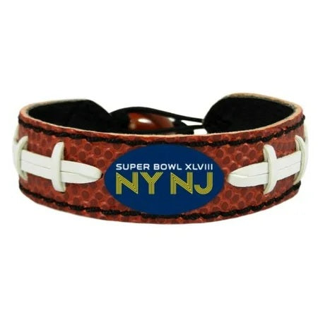 NFL XLVIII NY NJ Logo Classic Football Bracelet
