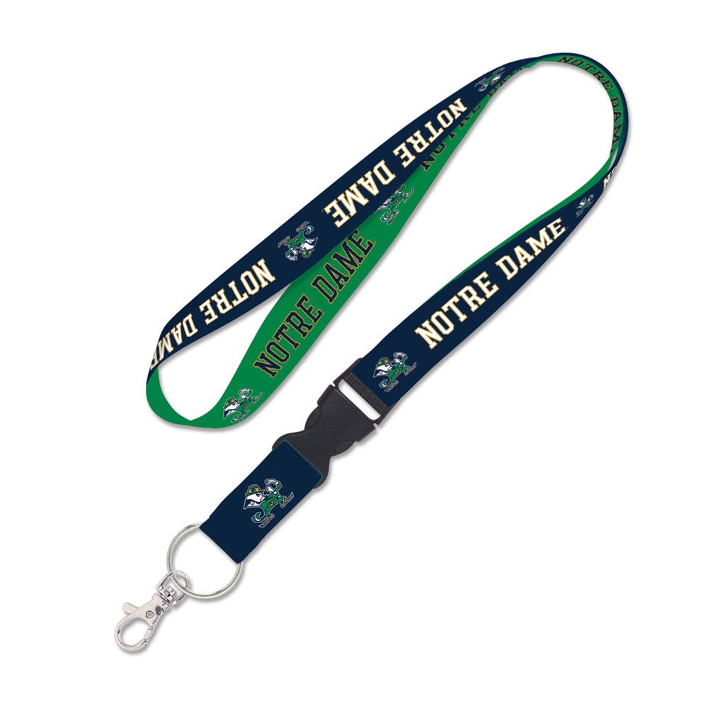 Notre Dame Fighting Irish Lanyard with Detachable Buckle Notre Dame Design Special Order