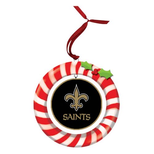 New Orleans Saints Ornament Clay Dough Wreath Design