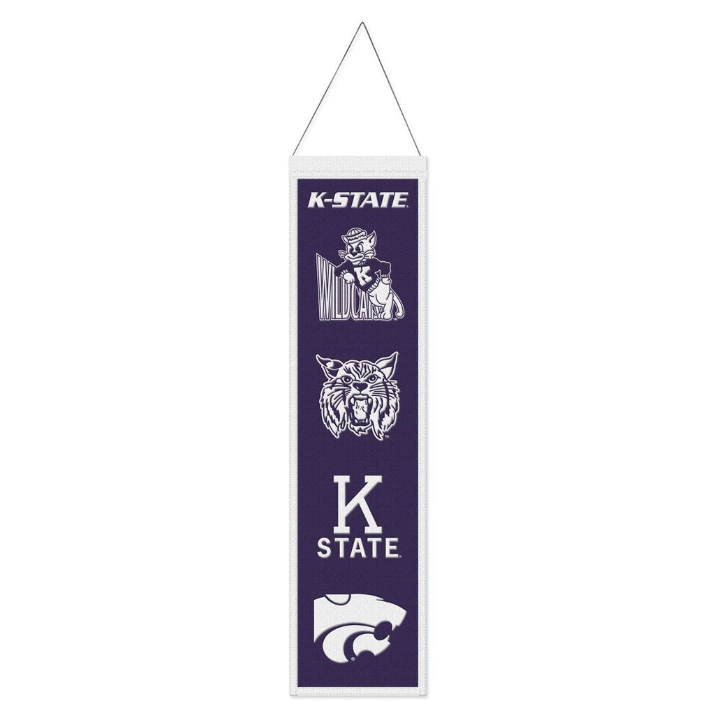 Kansas State Wildcats Banner Wool 8x32 Heritage Evolution Design Special Order
