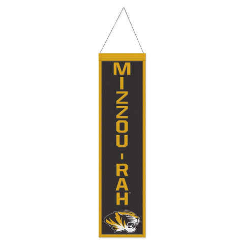 Missouri Tigers Banner Wool 8x32 Heritage Slogan Design