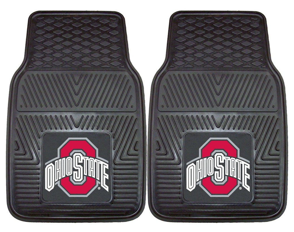Ohio State Buckeyes Heavy Duty 2 Piece Vinyl Car Mats