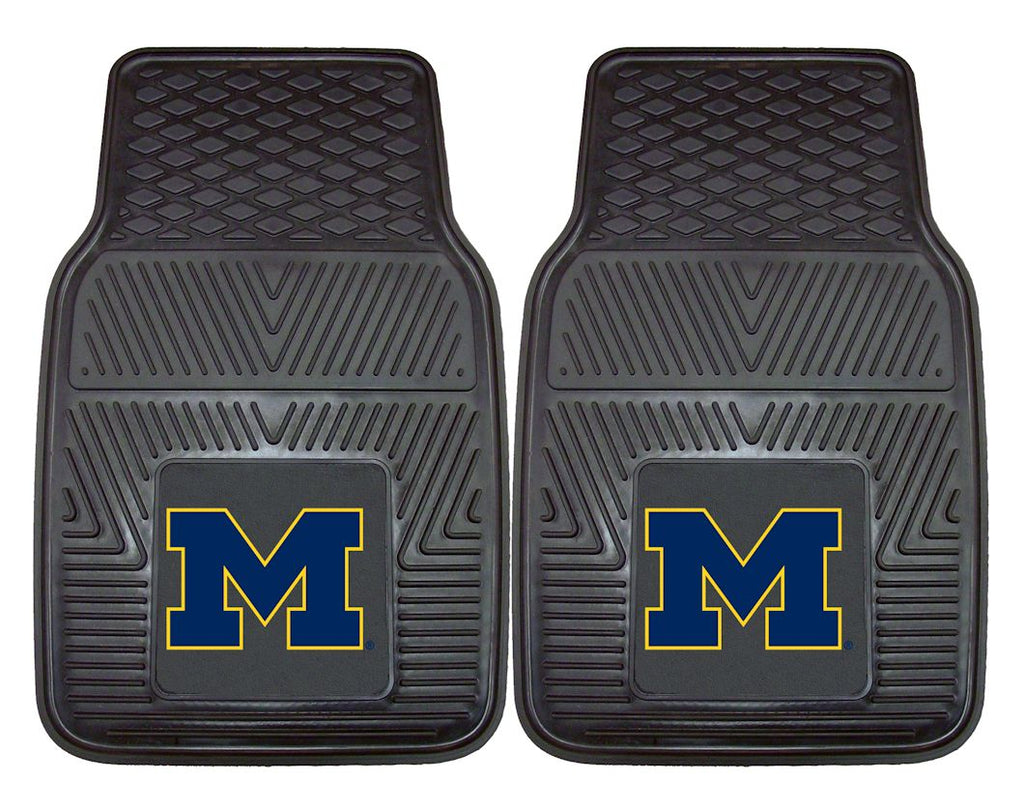 Michigan Wolverines Heavy Duty 2 Piece Vinyl Car Mats