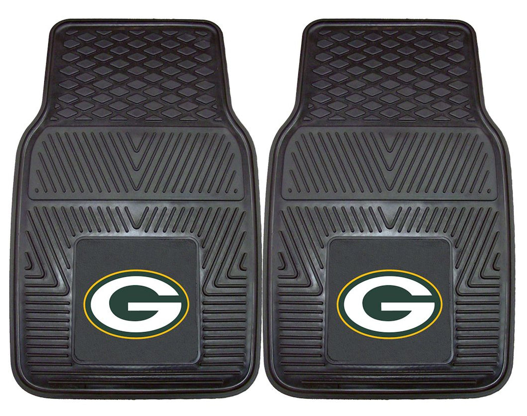 Green Bay Packers s Car Mats Heavy Duty 2 Piece Vinyl