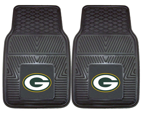 Green Bay Packers s Car Mats Heavy Duty 2 Piece Vinyl