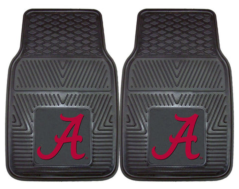 Alabama Crimson Tide Heavy Duty 2 Piece Vinyl Car Mats