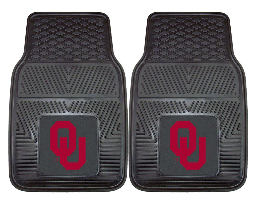 Oklahoma Sooners Heavy Duty 2 Piece Vinyl Car Mats