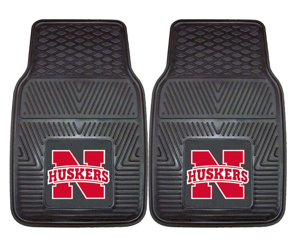 Nebraska Cornhuskers Heavy Duty 2 Piece Vinyl Car Mats