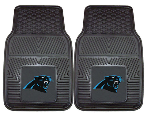 Carolina Panthers Car Mats Heavy Duty 2 Piece Vinyl