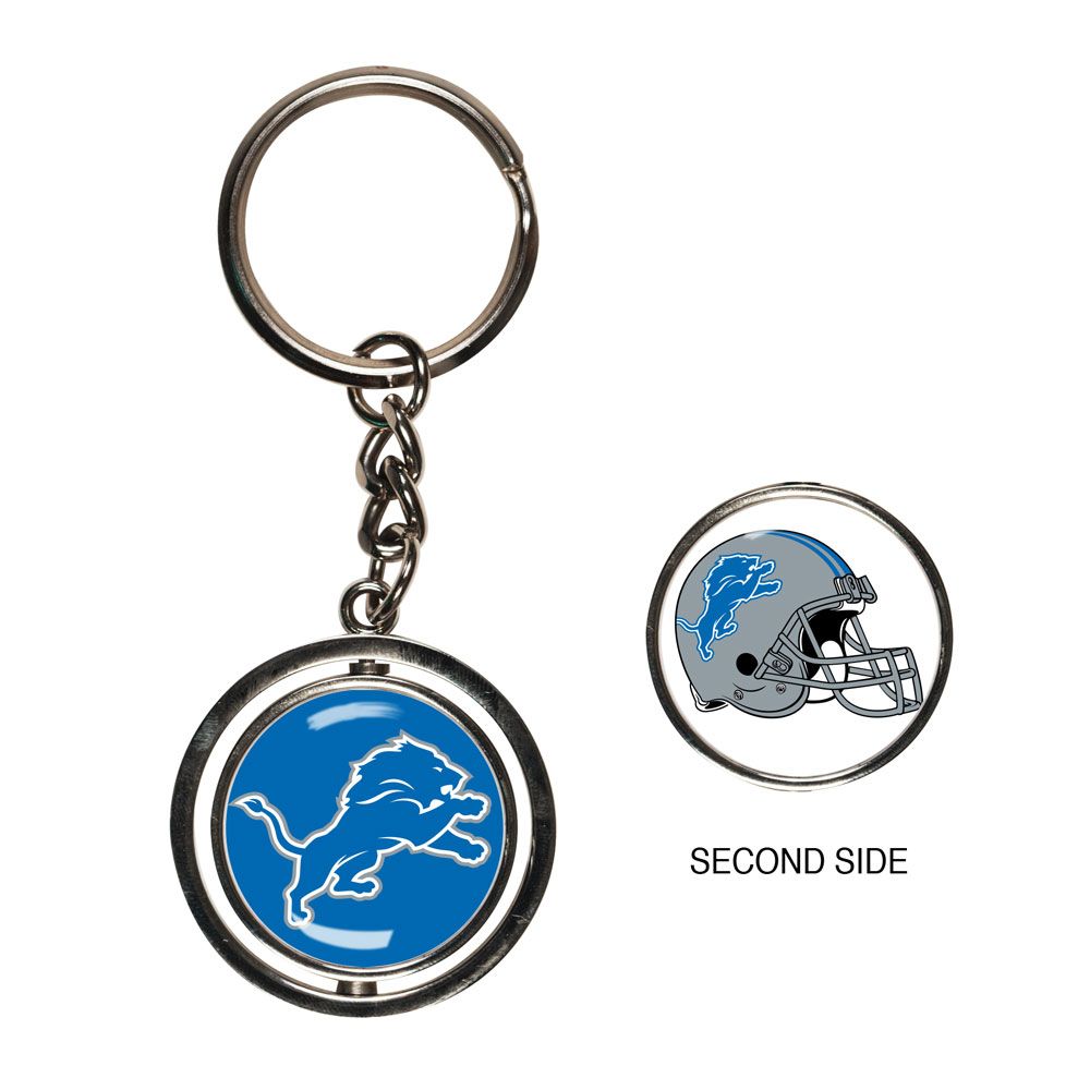 Detroit Lions Key Ring Spinner Style Special Order