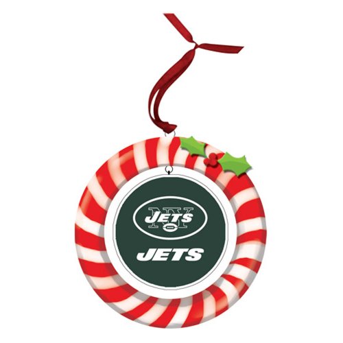 New York Jets Ornament Clay Dough Wreath Design
