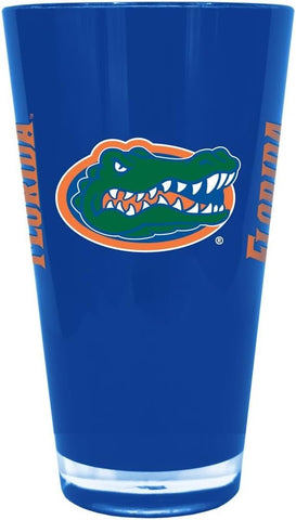 Florida Gators Glass 20oz Pint Plastic Insulated CO