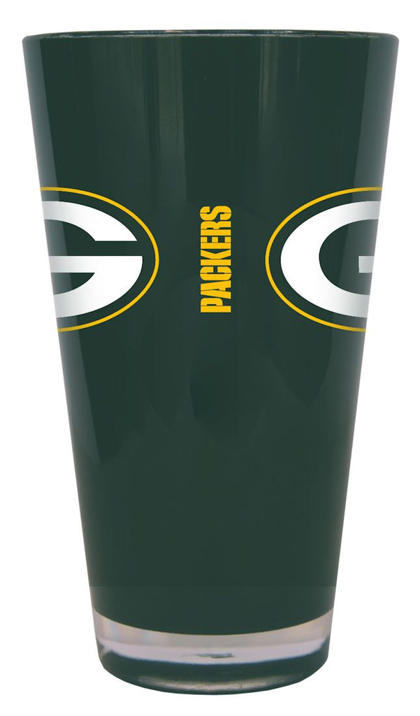 Green Bay Packers s Glass 20oz Pint Plastic Insulated CO