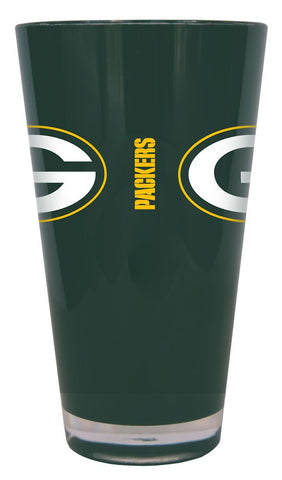 Green Bay Packers s Glass 20oz Pint Plastic Insulated CO