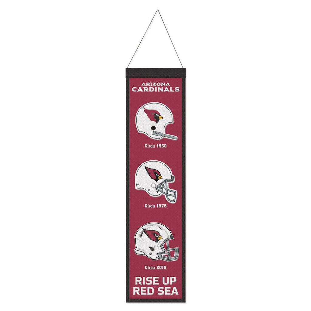 Arizona Cardinals Banner Wool 8x32 Heritage Evolution Design Special Order